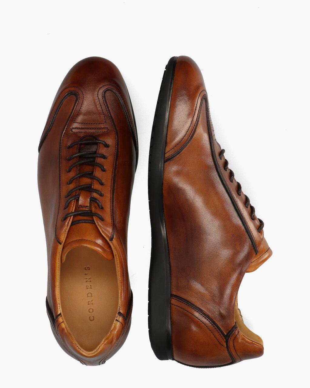 Fitzallan Cognac Herensneakers