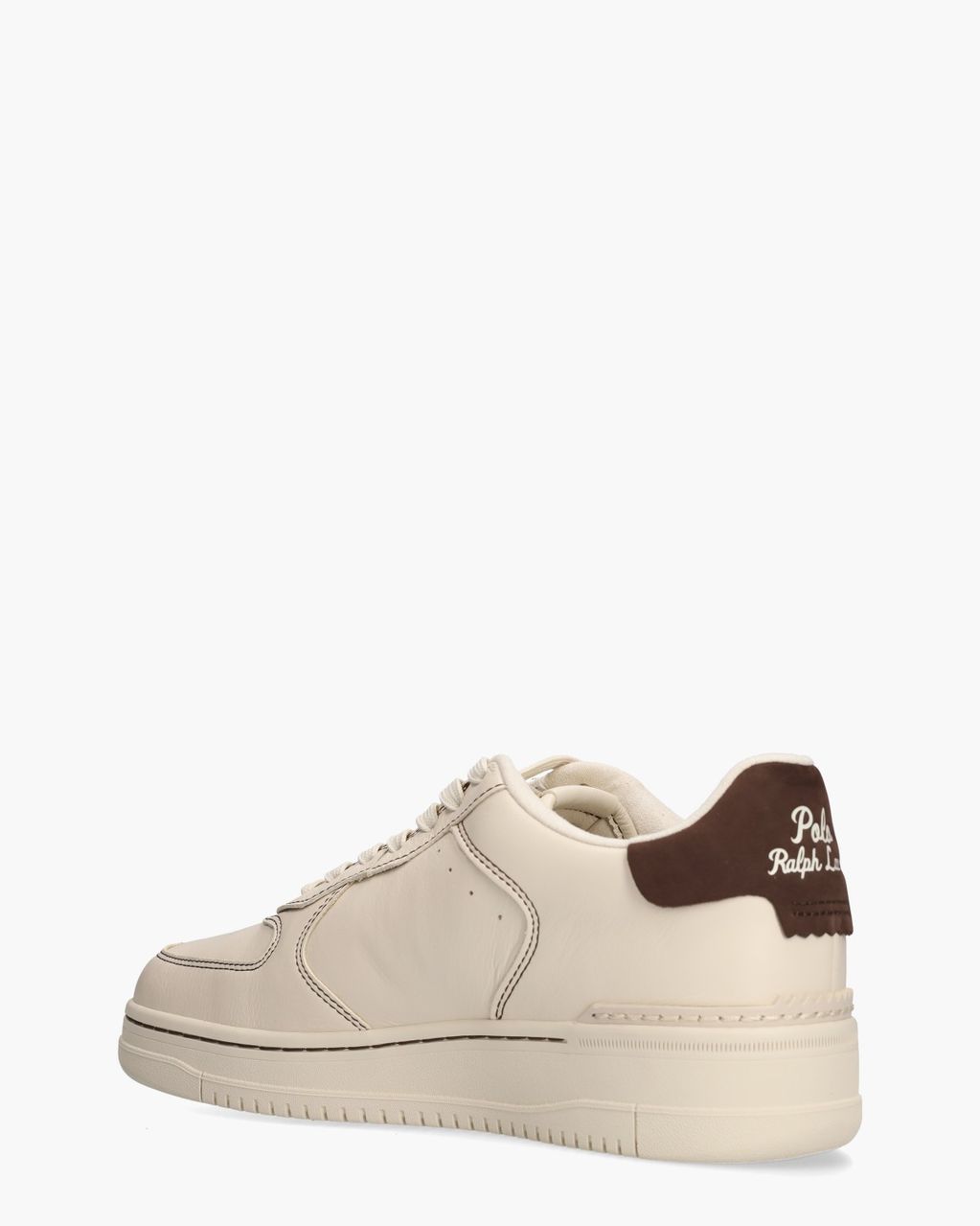 Masters Court Roomwit/Donkerbruin Herensneakers