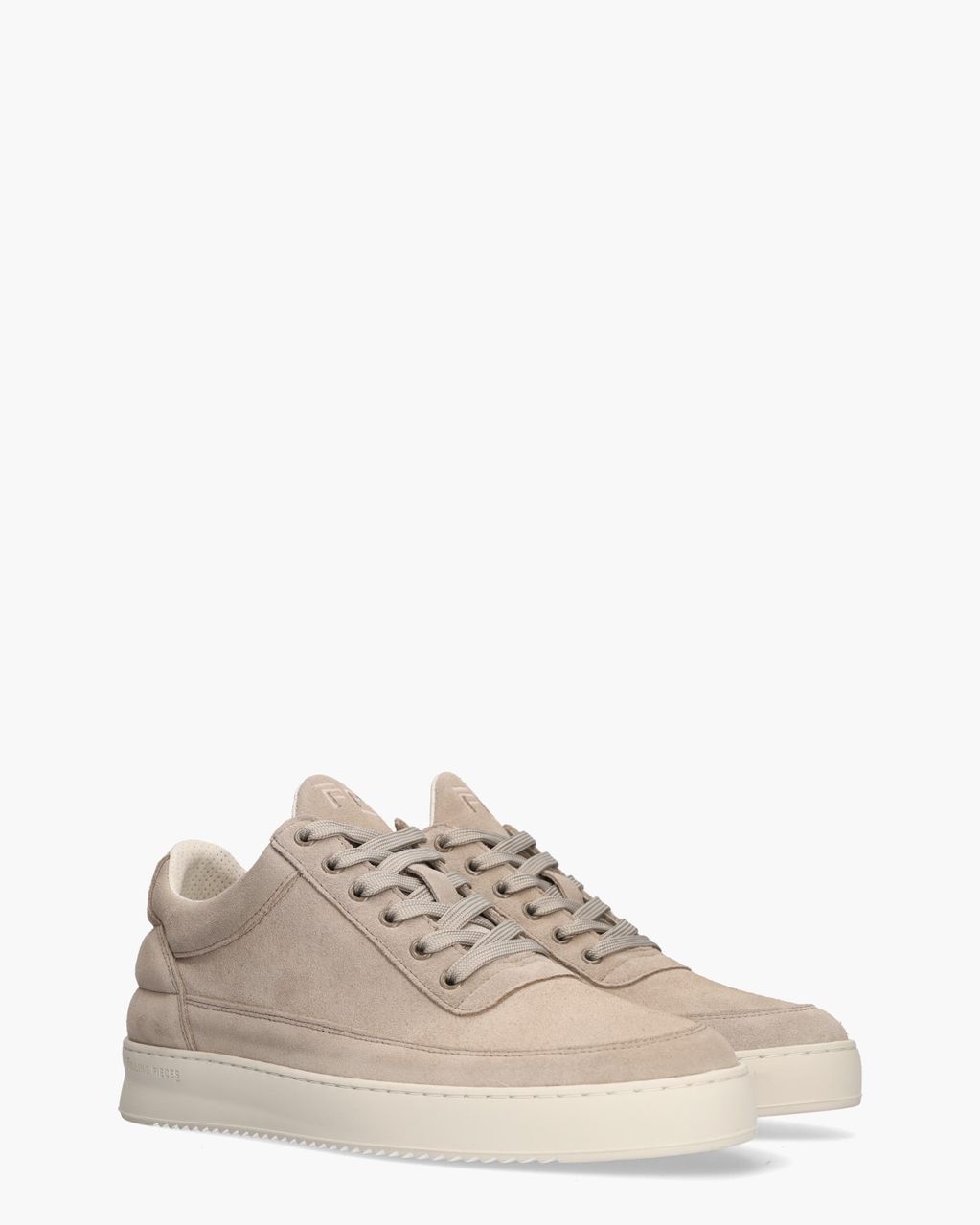 Low Top Suede Lichtbeige/grijs Herensneakers