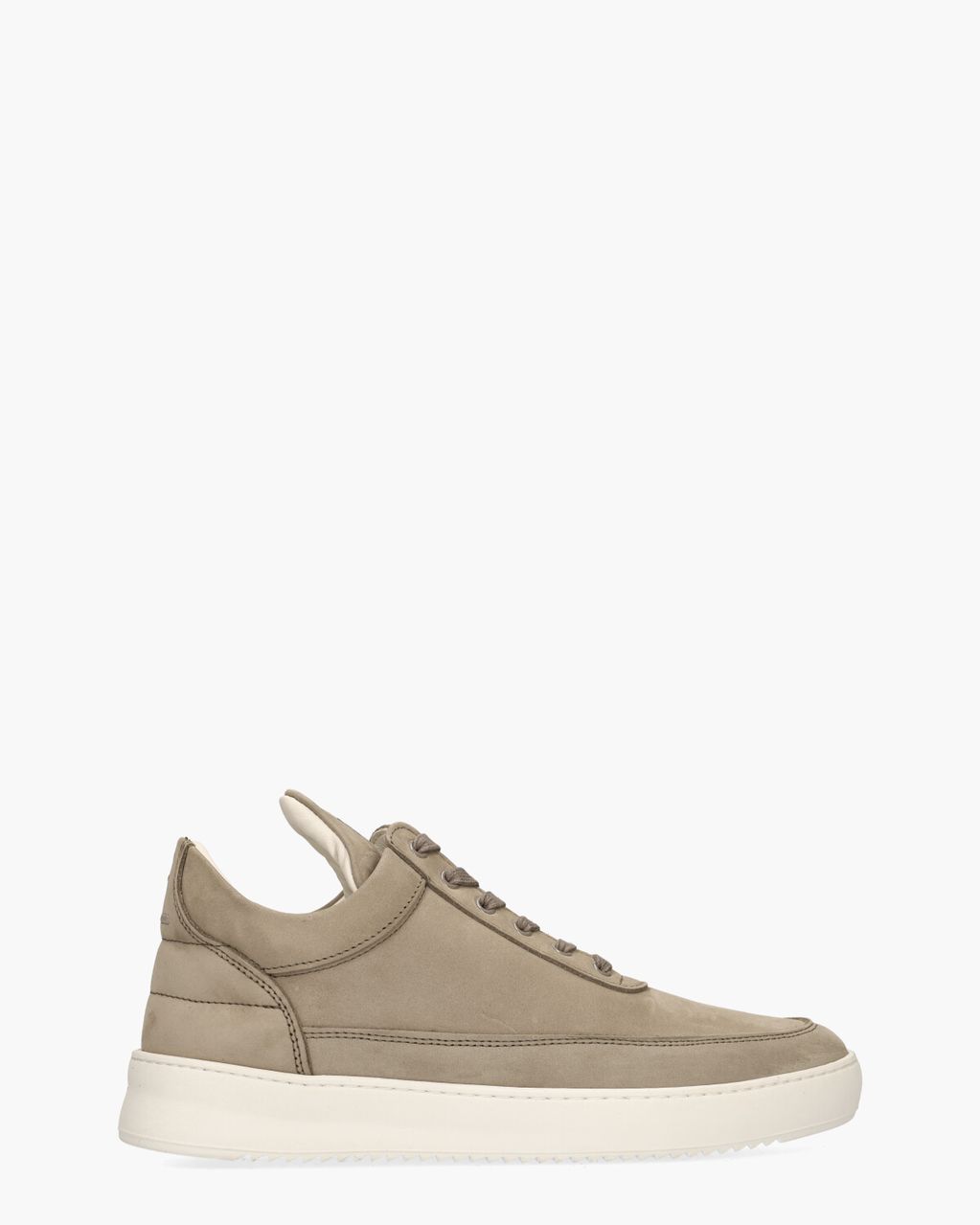 Low Top Nubuck Taupe Herensneakers