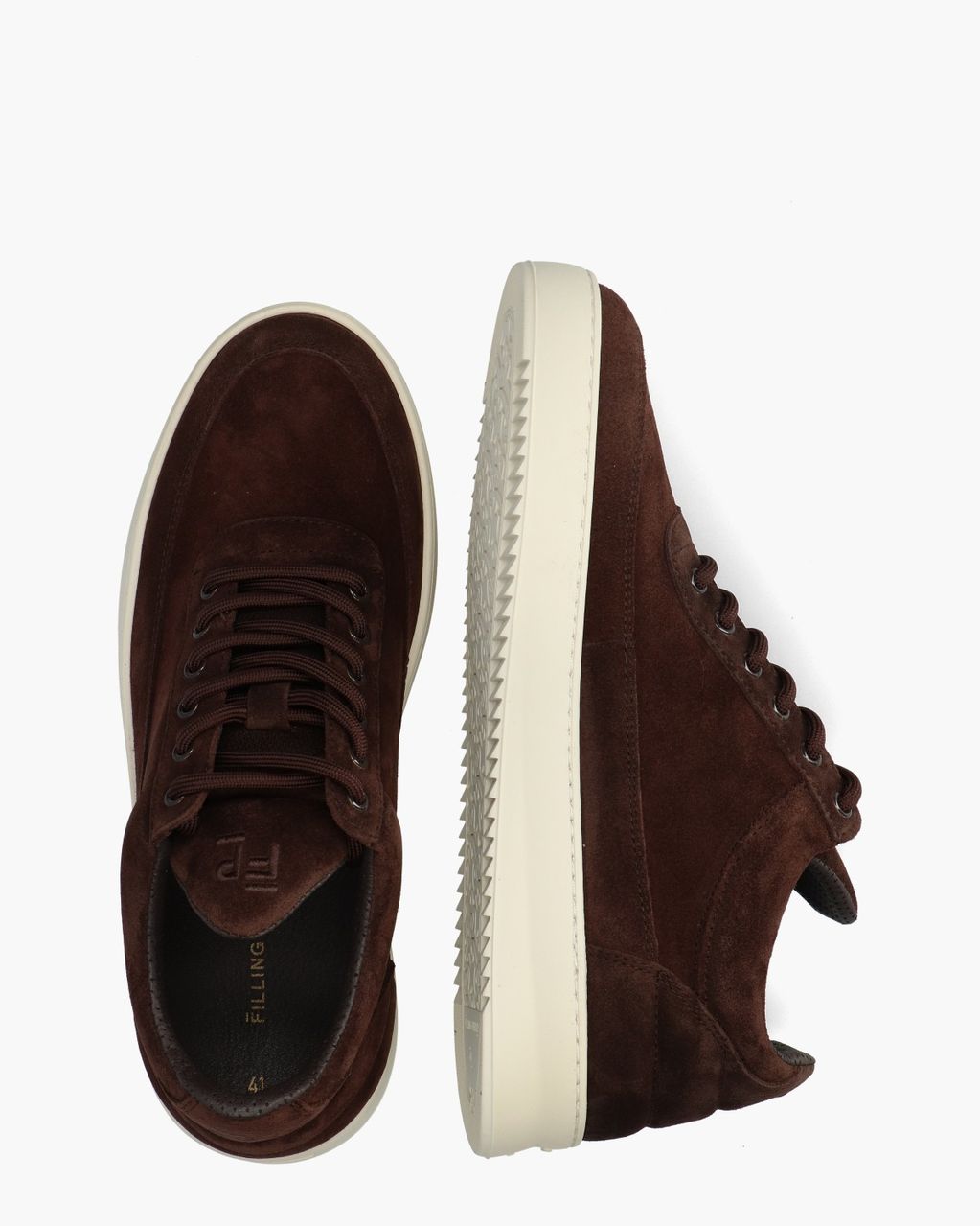 Low Top Suede Donkerbruin Herensneakers