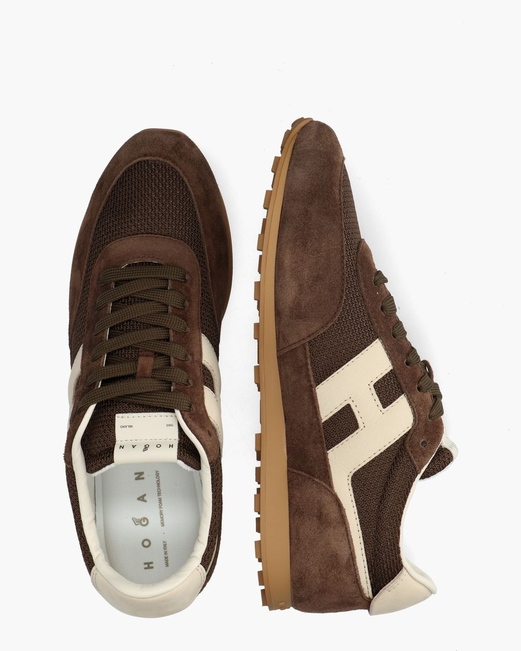 Athletic Donkerbruin Herensneakers