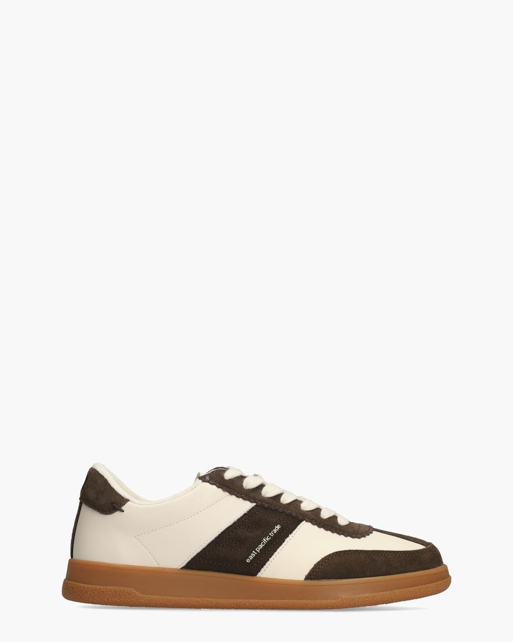 Santos Off-White/Donkerbruin Herensneakers