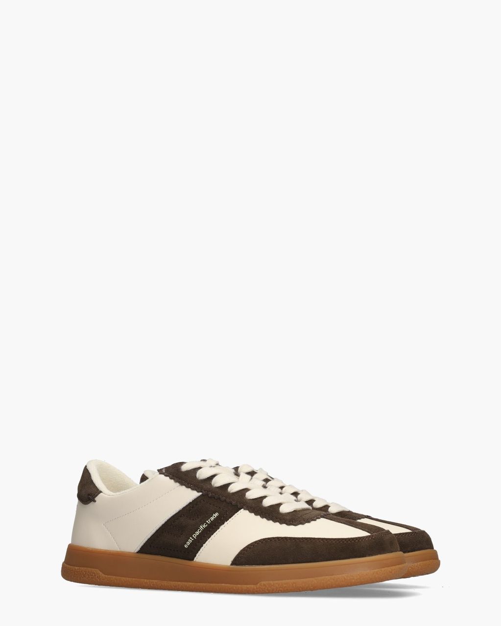 Santos Off-White/Donkerbruin Herensneakers
