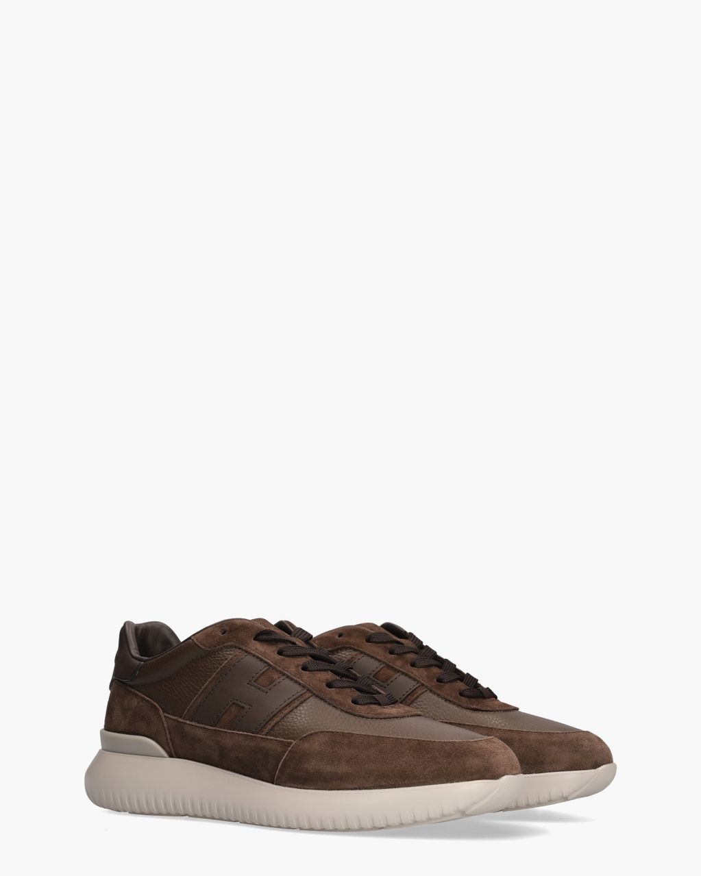 Interactive³ Donkerbruin Herensneakers
