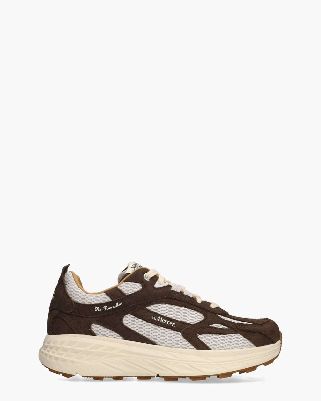 The Re-Run Max Nubuck Donkerbruin Herensneakers