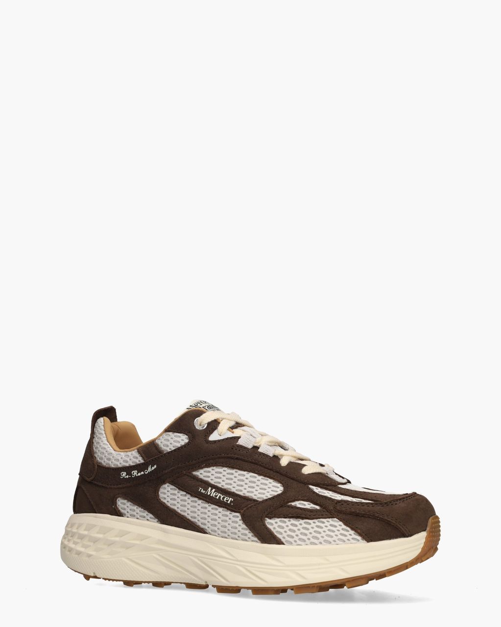 The Re-Run Max Nubuck Donkerbruin Herensneakers