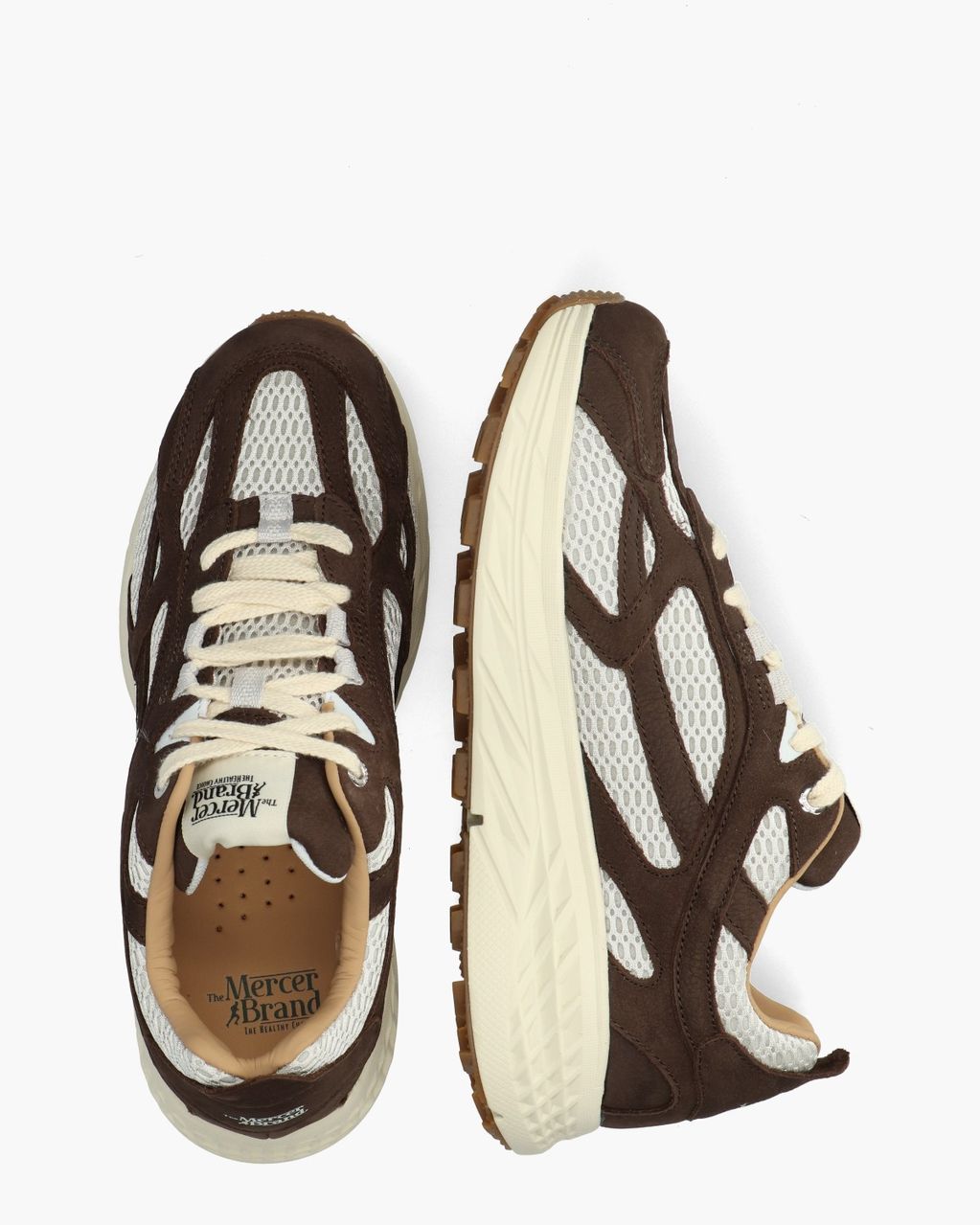 The Re-Run Max Nubuck Donkerbruin Herensneakers