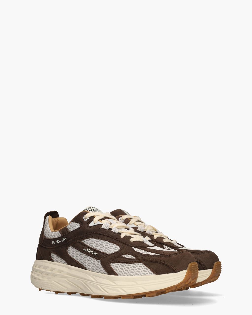 The Re-Run Max Nubuck Donkerbruin Herensneakers