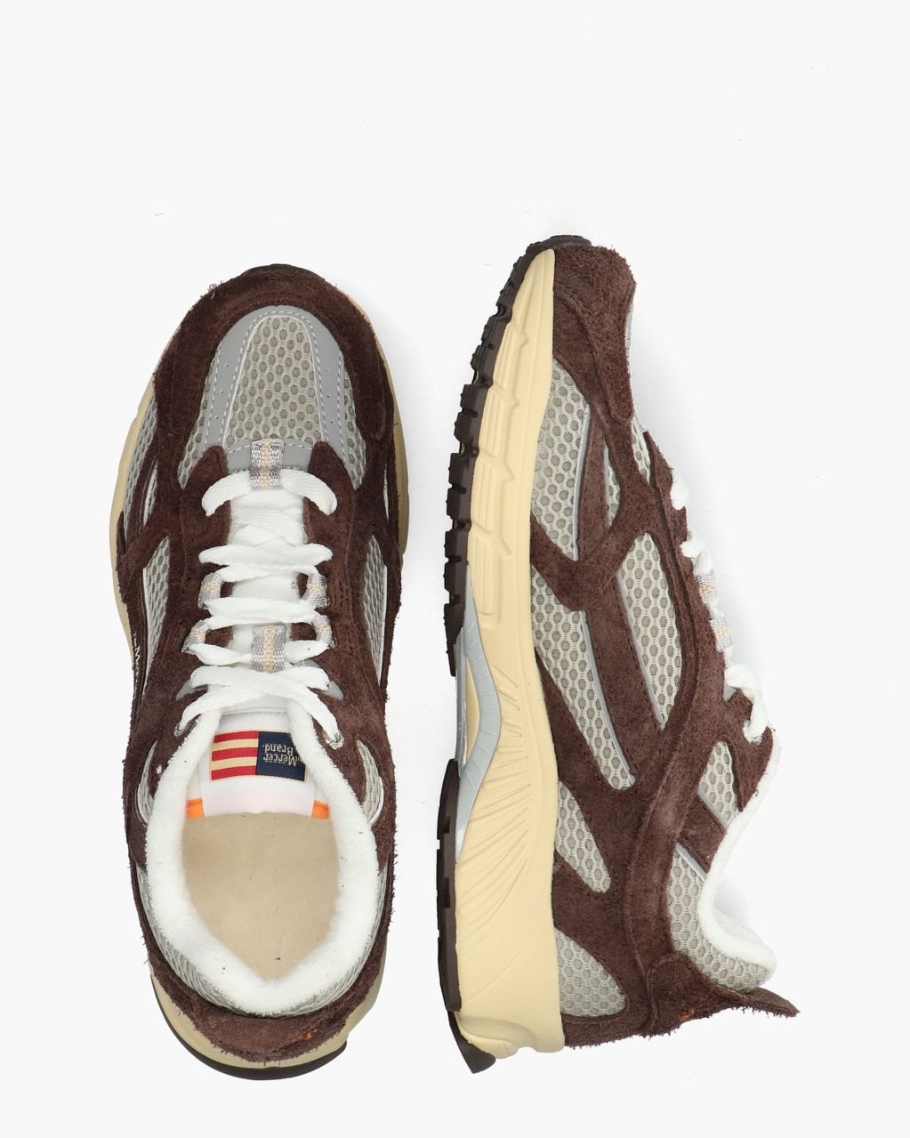 The Re-Run Americana Donkerbruin Herensneakers