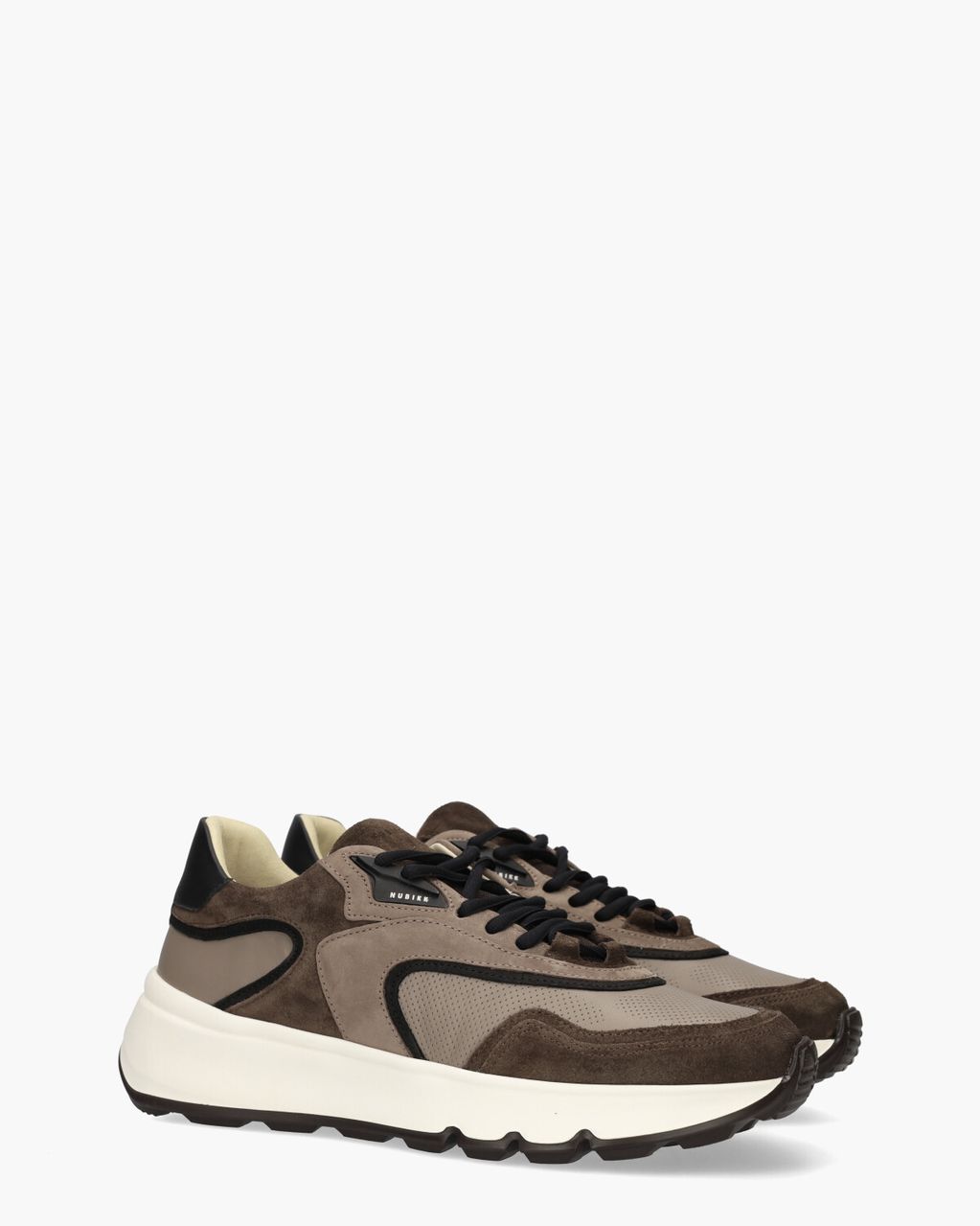 Luca Noa Taupe/Donkerbruin Herensneakers