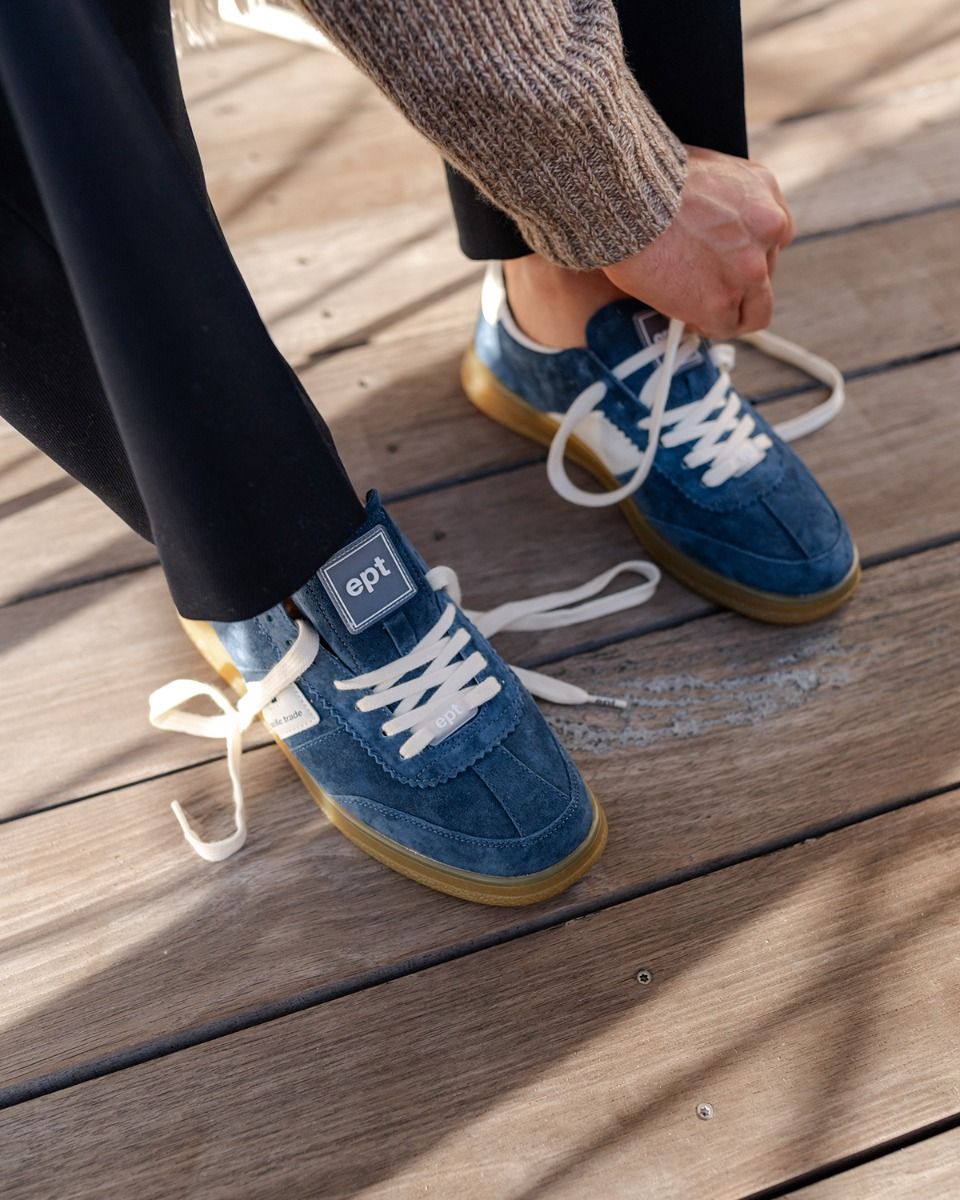 Santos Donkerblauw/Off-White Herensneakers