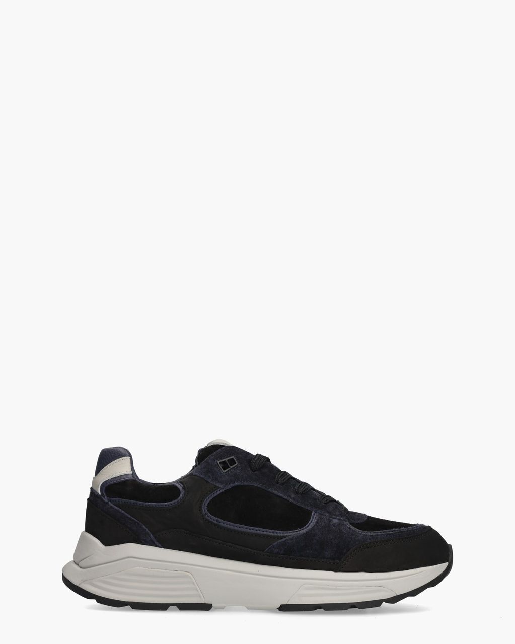 Manhattan Zwart/Donkerblauw Herensneakers