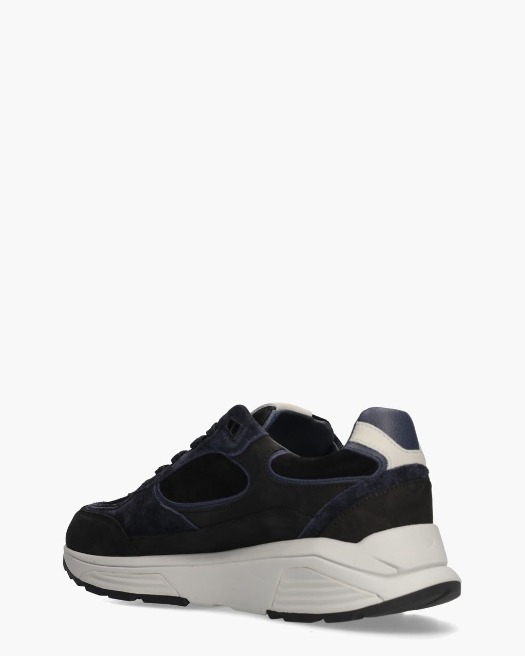 Manhattan Zwart/Donkerblauw Herensneakers