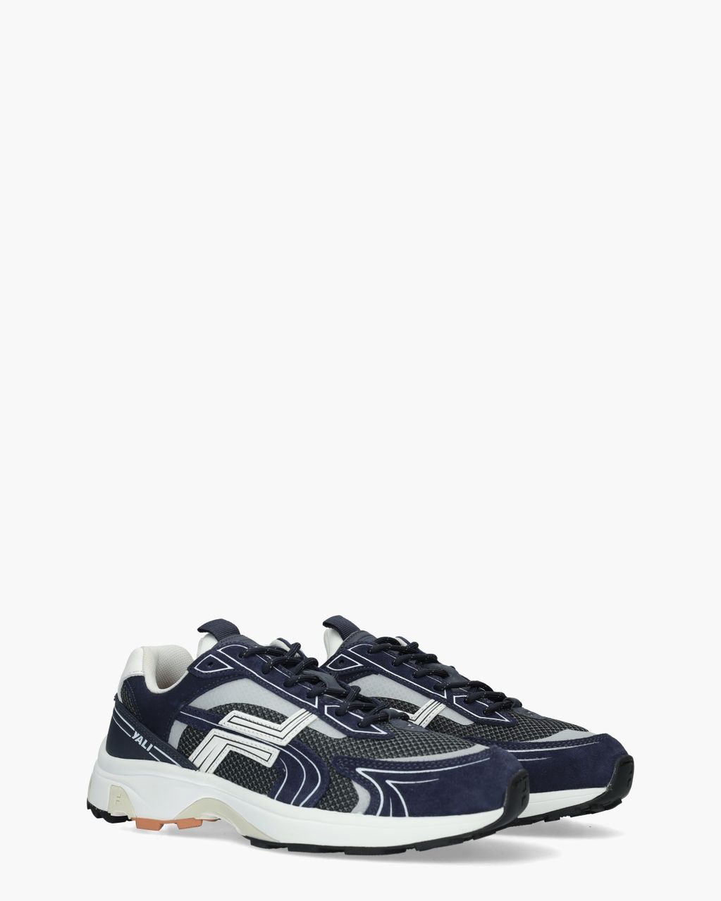 Yali Donkerblauw Herensneakers