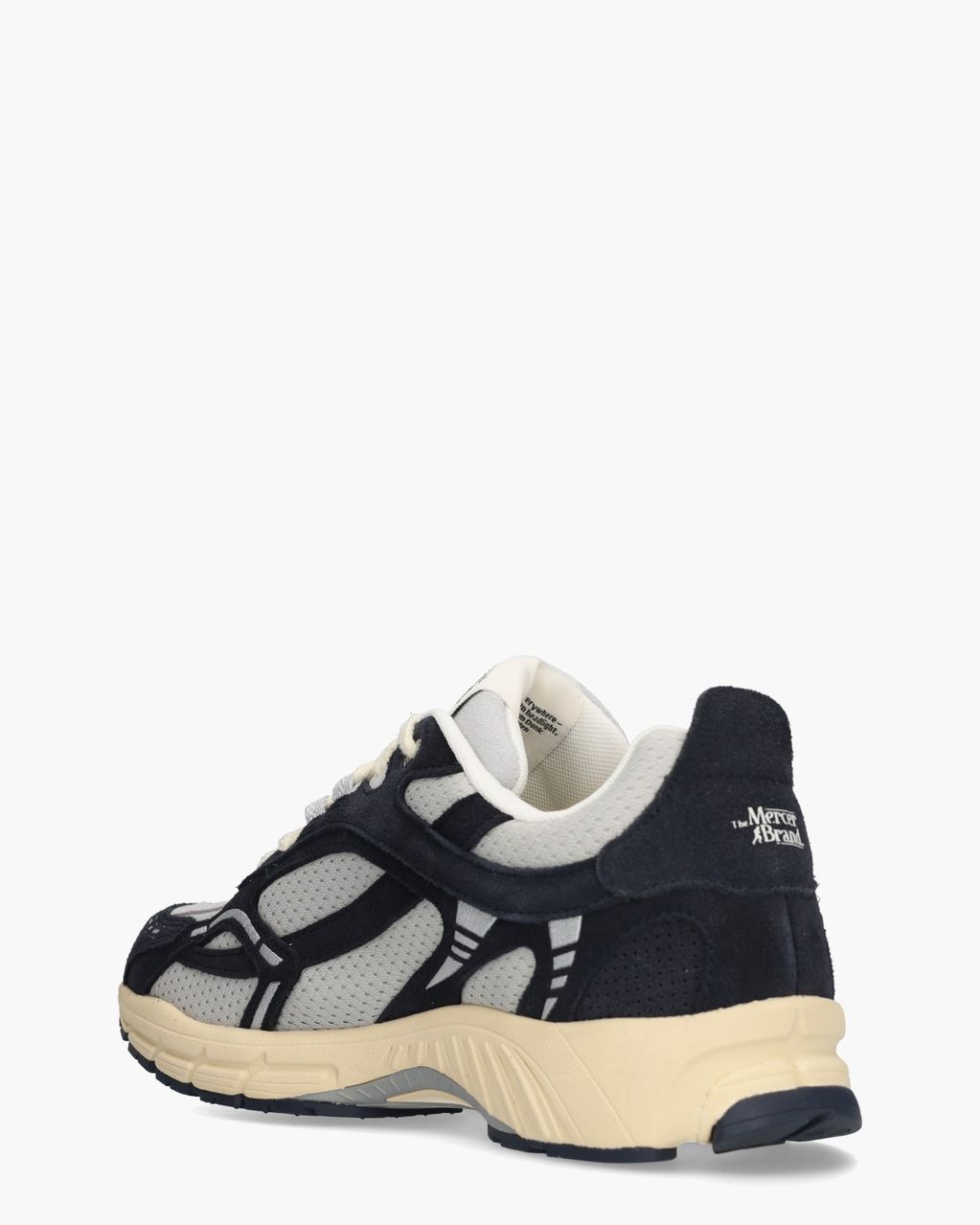 The Re-Run Vintage Lichtgrijs/Donkerblauw Herensneakers