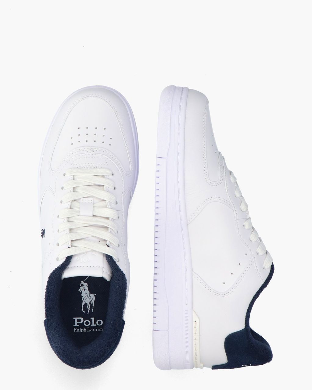 Masters Court Wit/Donkerblauw Herensneakers