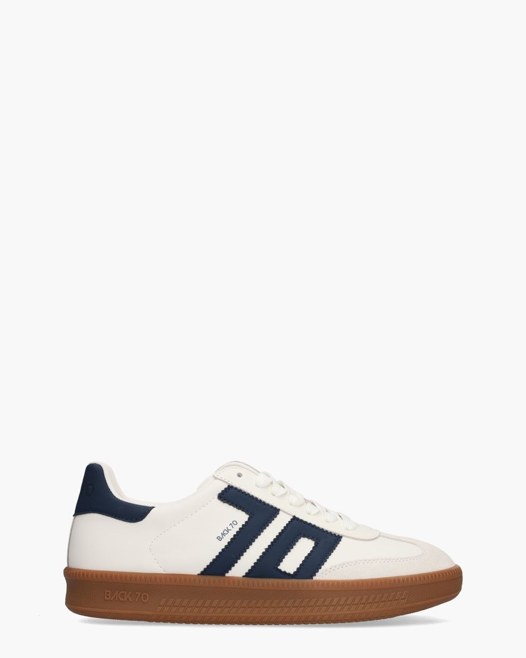 Double Wit/Donkerblauw Herensneakers
