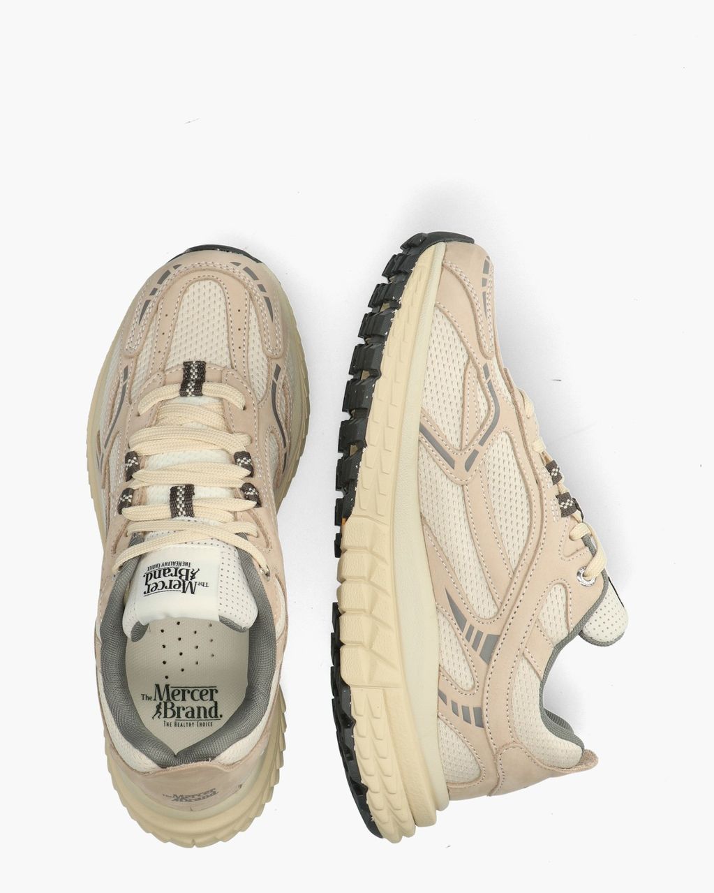 The Re-Run Vibram Beige Herensneakers