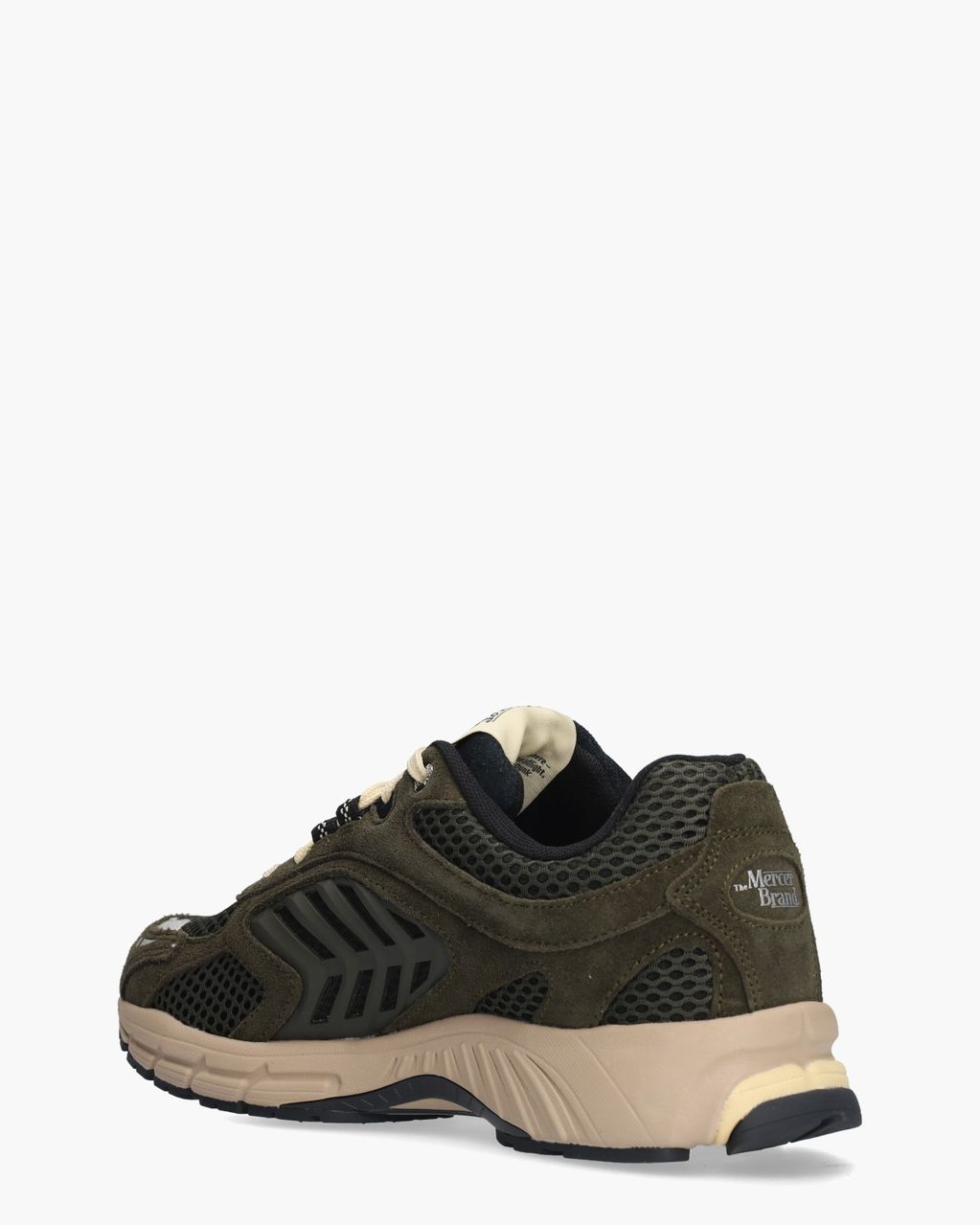 The Re-Run EVO Nubuck Legergroen Herensneakers