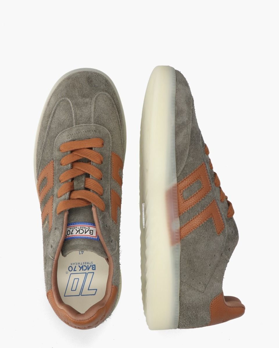 Boston Groen/Cognac Herensneakers 