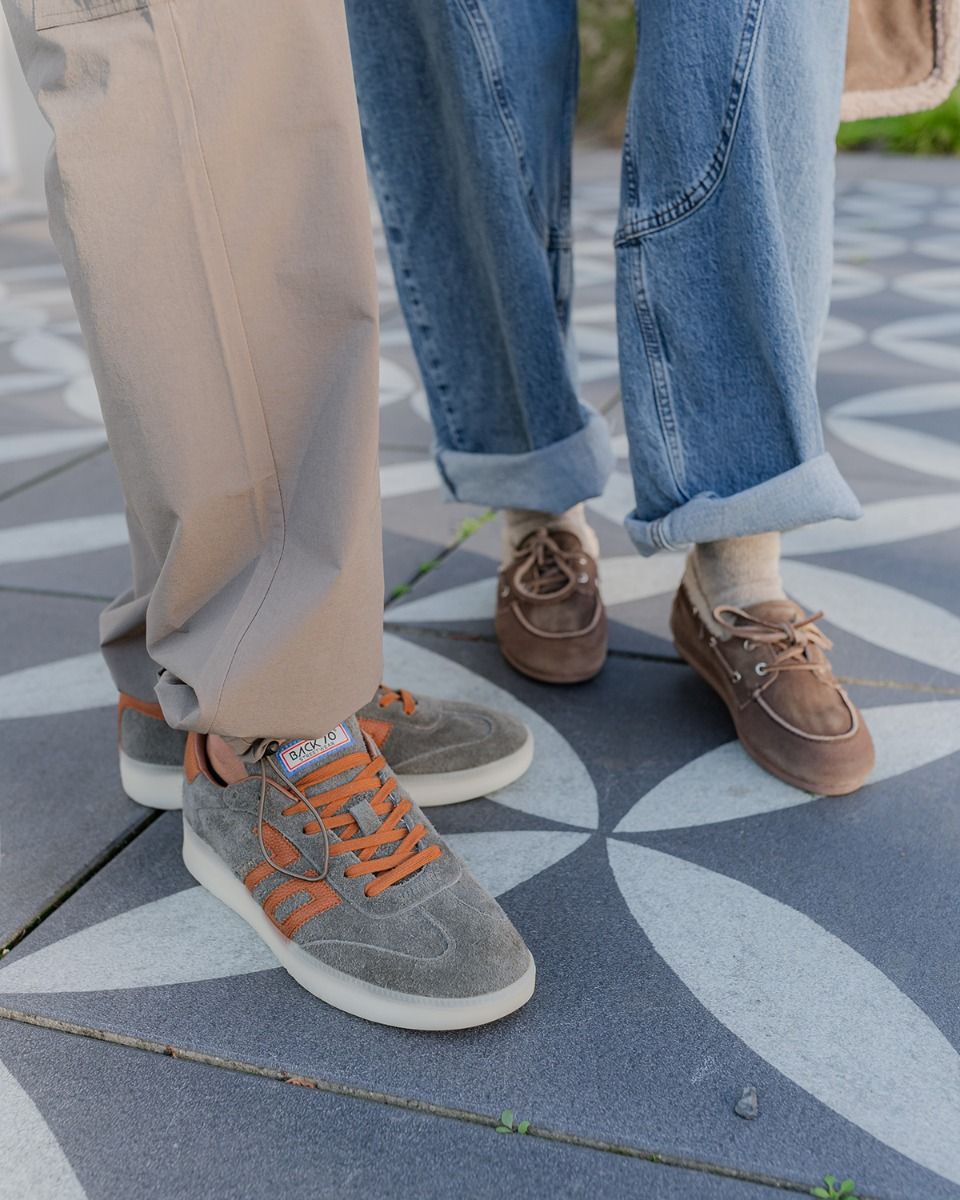 Boston Groen/Cognac Herensneakers 