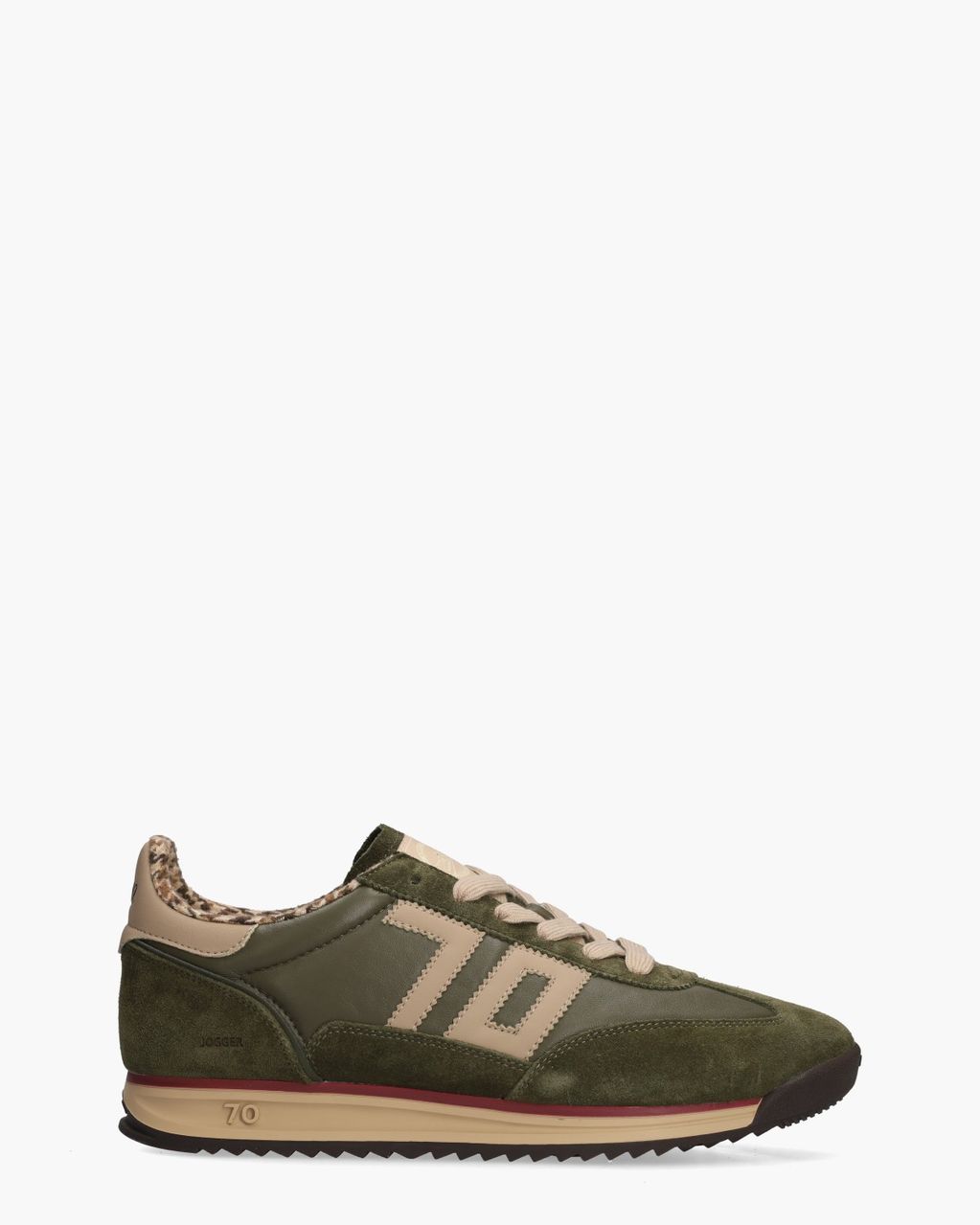 Jogger Legergroen/Beige Herensneakers