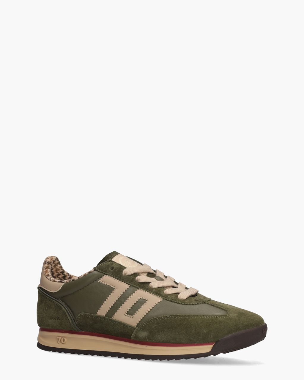 Jogger Legergroen/Beige Herensneakers