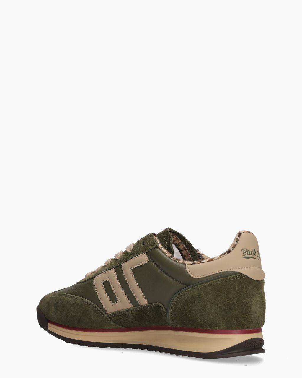 Jogger Legergroen/Beige Herensneakers