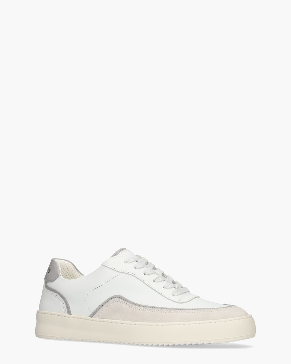 Mondo Stack Nappa Wit/Grijs Herensneakers