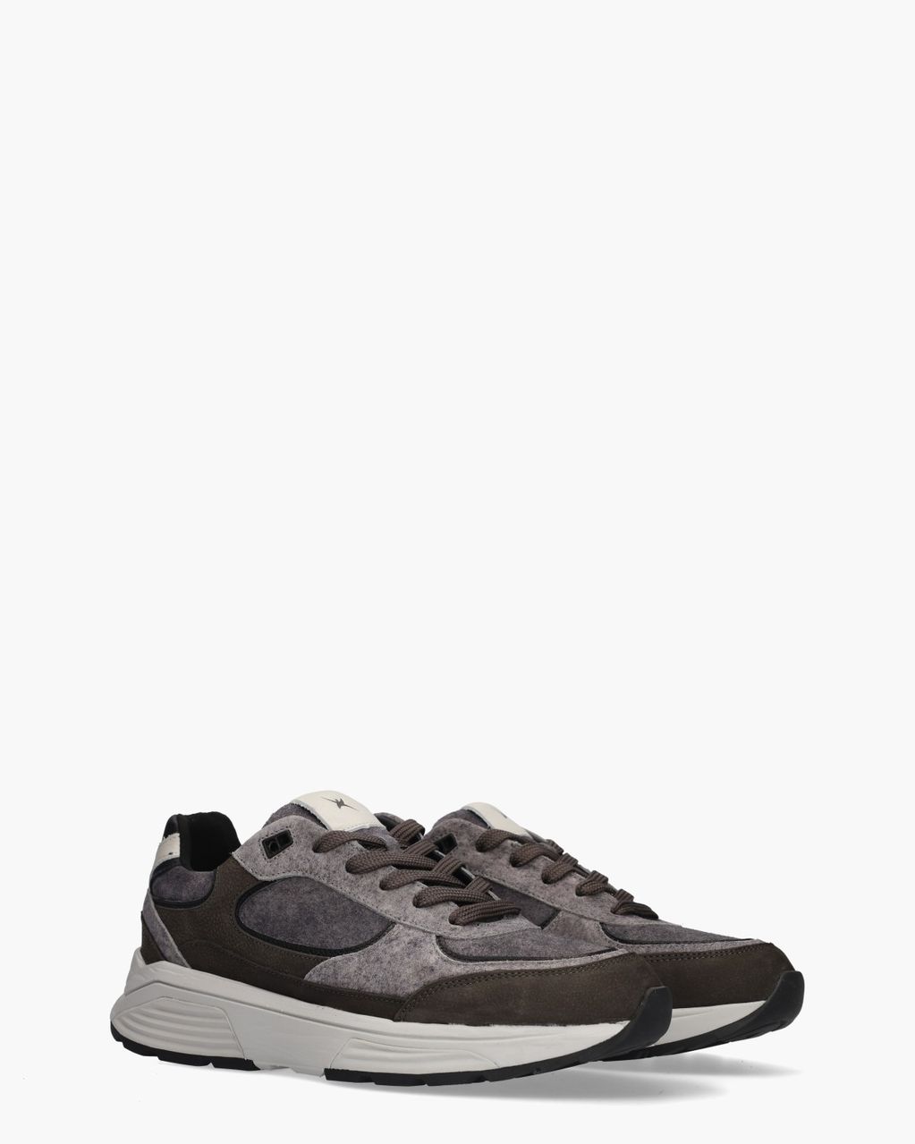 Manhatten Donkergrijs/Grijs Herensneakers