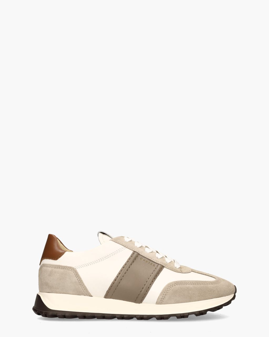 Glen Hendrix Wit/Taupe Herensneakers