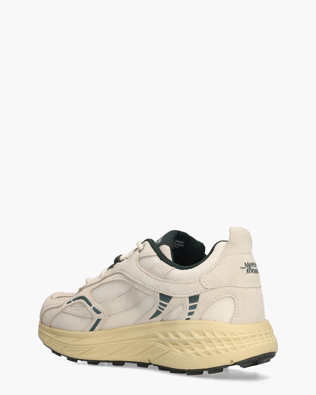 The Re-Run Max Off-White/Donkergroen Herensneakers