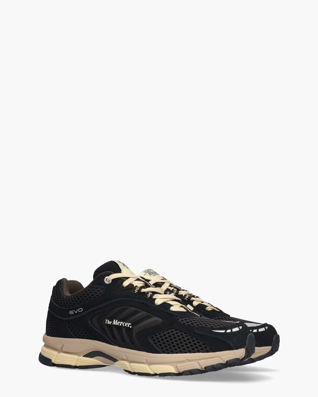 The Re-Run EVO Nubuck Donkergrijs Herensneakers