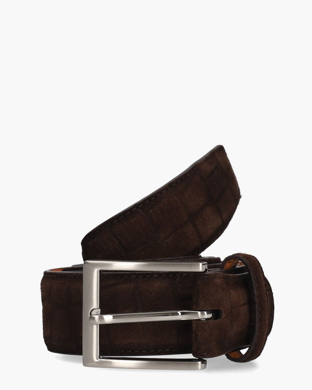 1078 Donkerbruin Croco Herenriem
