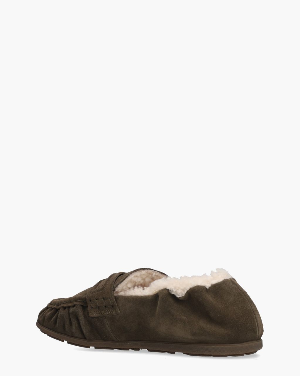 Riley Mio Fur Dark Green Suede
