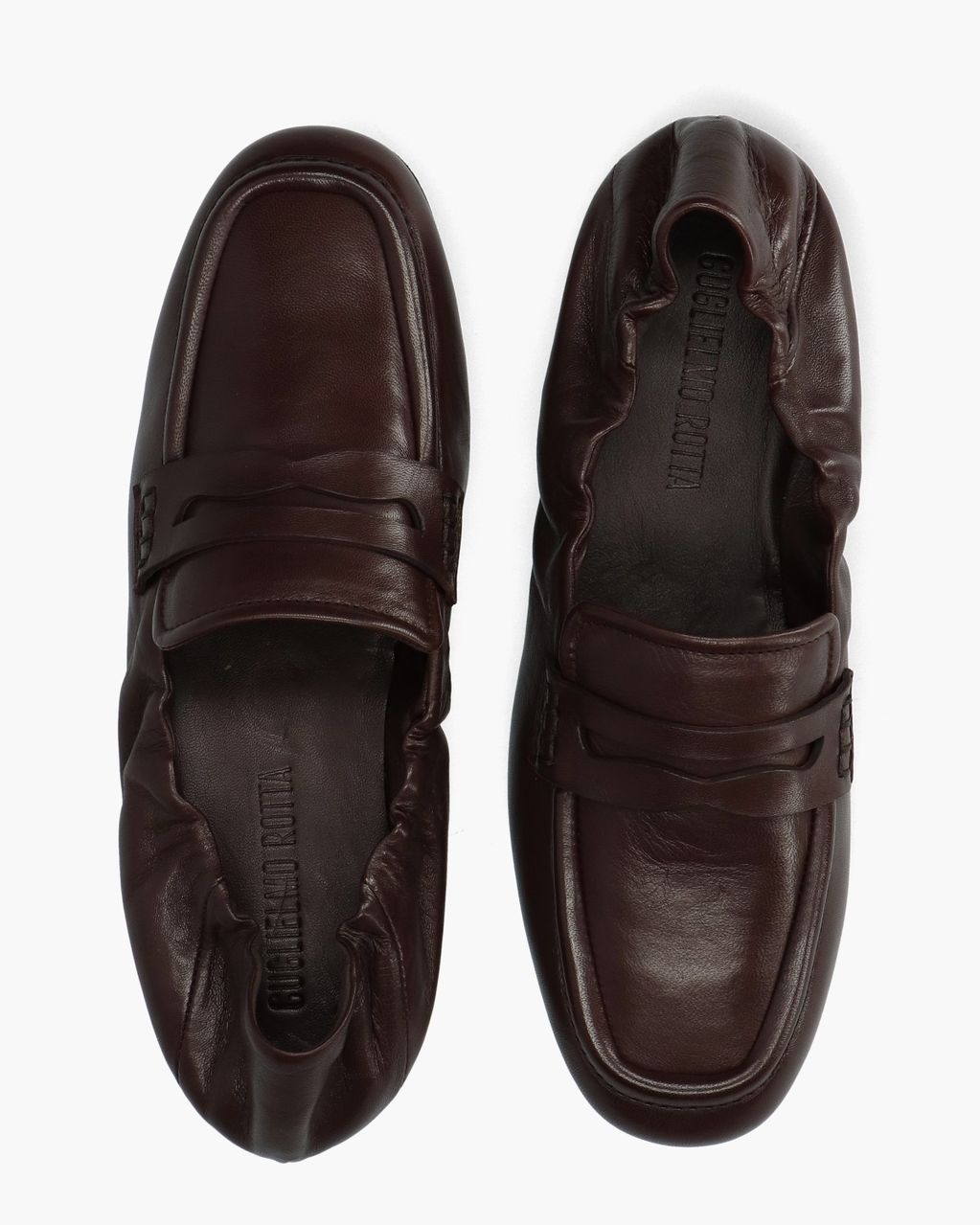 Satin Donkerbruin Damesloafers