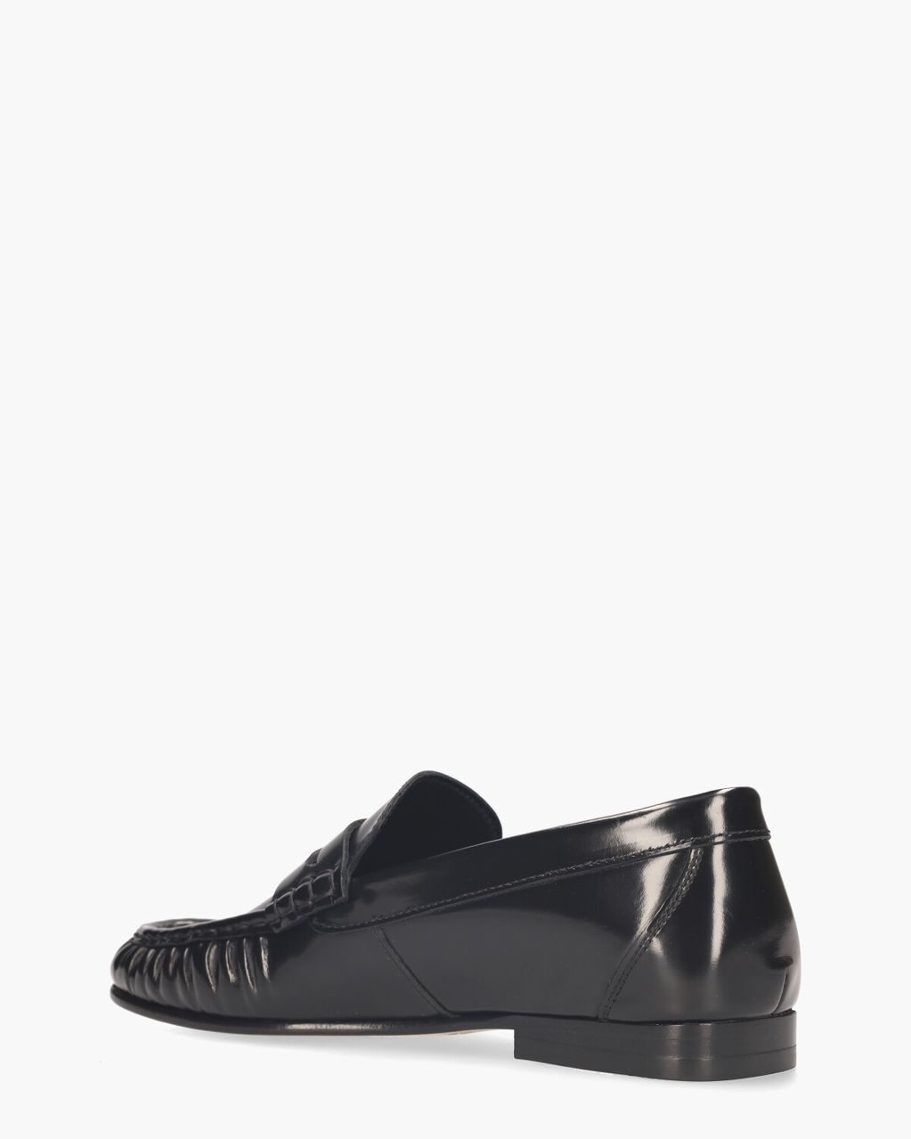 Penny Loafer Wrinkle Zwart Damesloafers