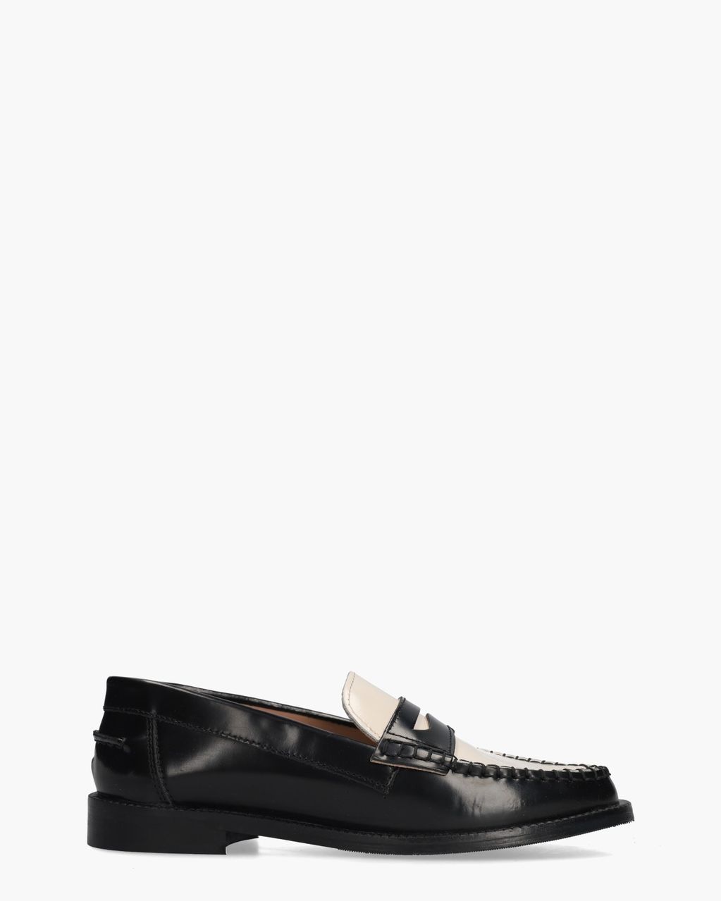 Amara Zwart/Off-White Damesloafers