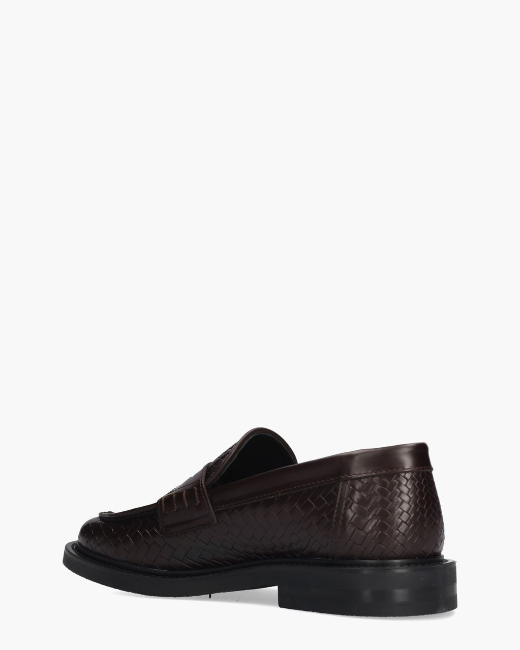 Loafer Woven Twist Donkerbruin Herenloafers