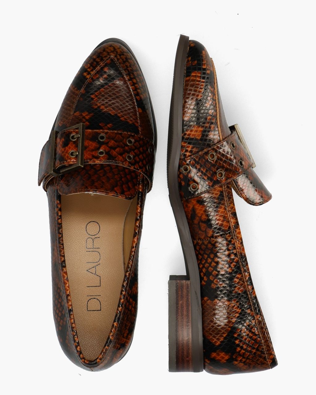 Drusiana Cognac/Zwart Damesloafers