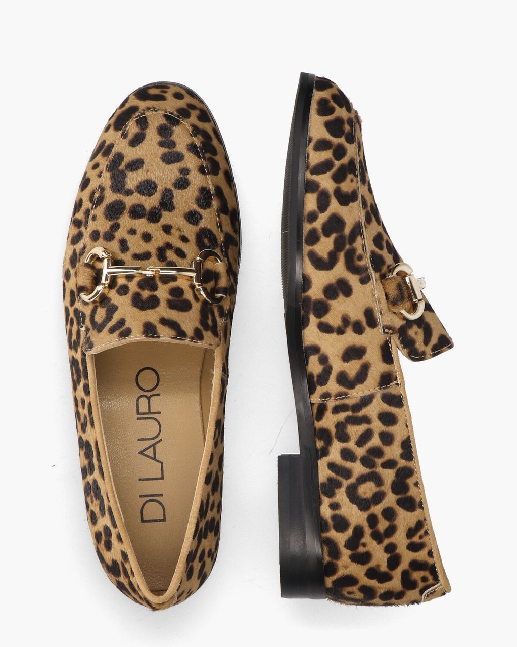 Laure Bruin/Zwart Damesloafers