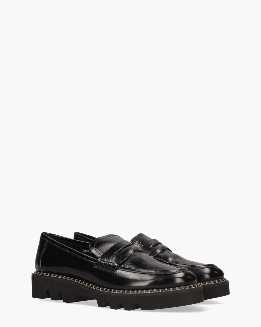 Pearl Zwart Damesloafers 