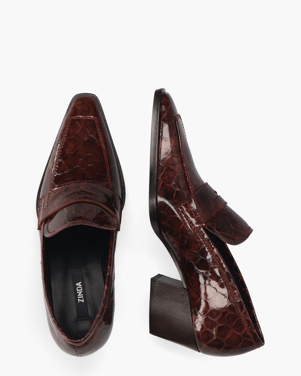 3218-S Bordeauxrood Dames Loaferpumps