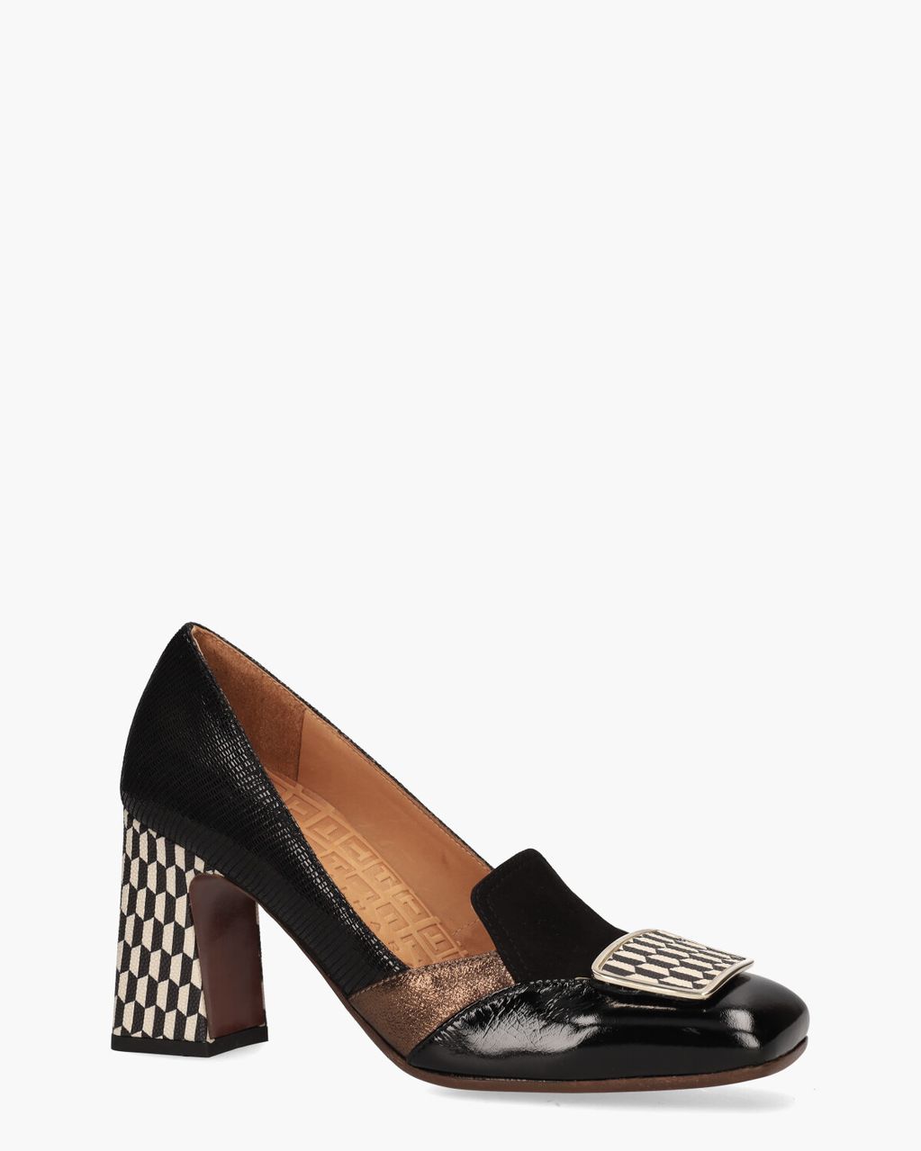 Ohico Zwart/Multicolor Damesloafers