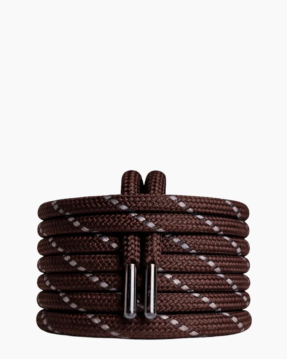 Posa Coloured Posa Laces Donkerbruin Veters