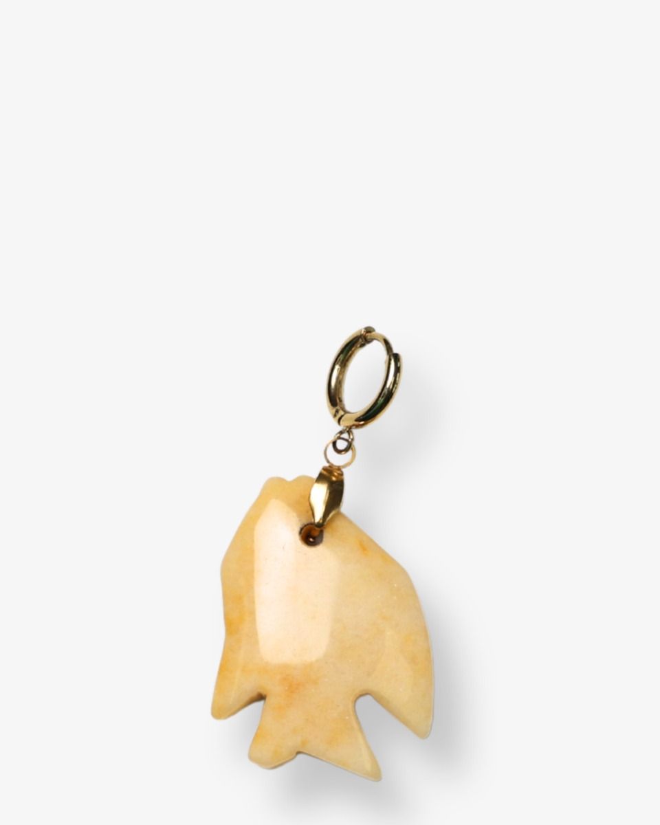 Fish Pendant Geel Bedeltje