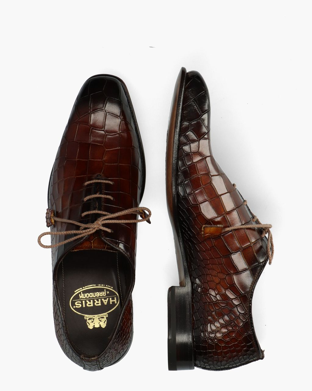 2000 Cognac Heren Veterschoenen