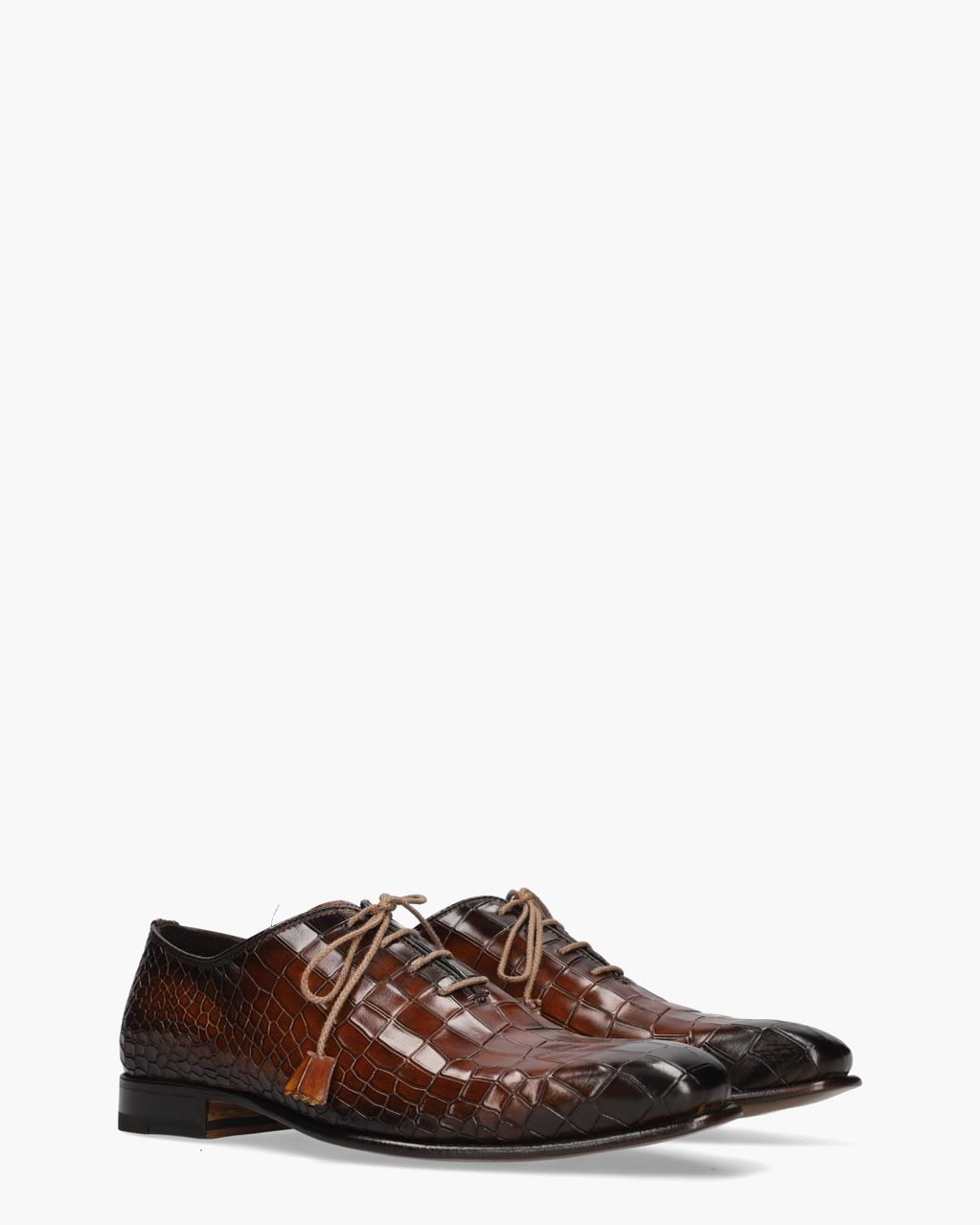 2000 Cognac Heren Veterschoenen