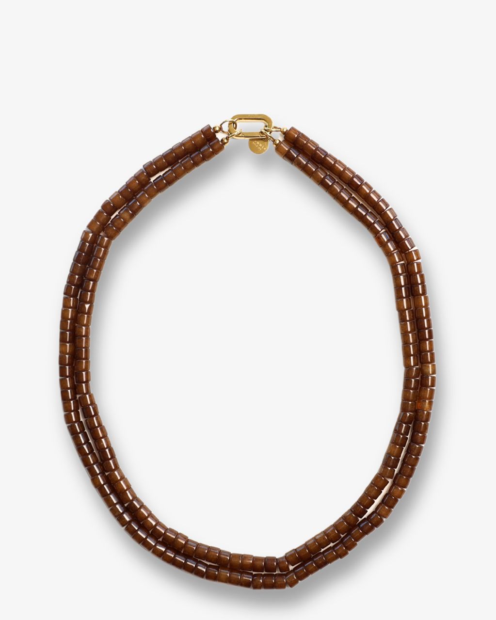 Moos Double Brown Necklace Bruin Ketting